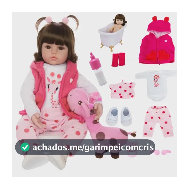 Adora Bebê Reborn Bonecas Realista De Silicone Menina 48 Cm