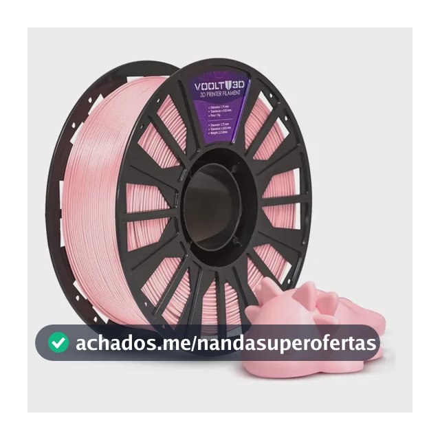 Filamento Voolt3D Pla 1.75mm Premium Alto Teor De Pureza 1kg Cor Rosa Bebe