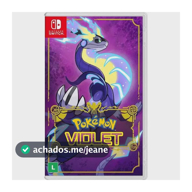 Nintendo Pokemon Violet Switch Br Midia Fisica