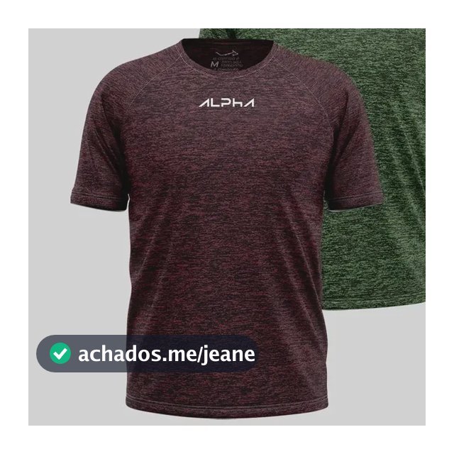 Kit 2 Camisetas New Fluid Masculina Dry Alpha