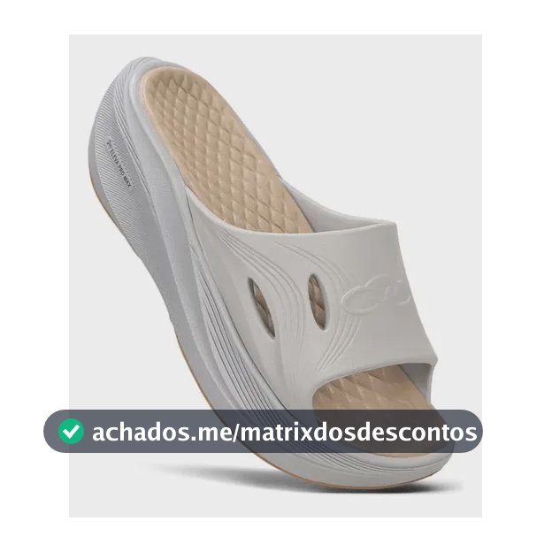 Chinelo Olympikus Pós Corre Masculino Cinza 39/40
