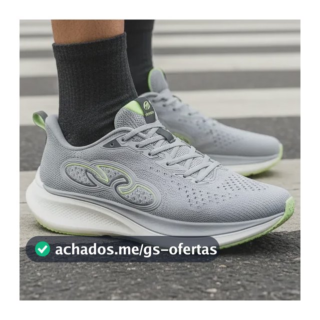 Tênis Masculino Olympikus Voa 3 Cinza Cinza Liso 44 Br