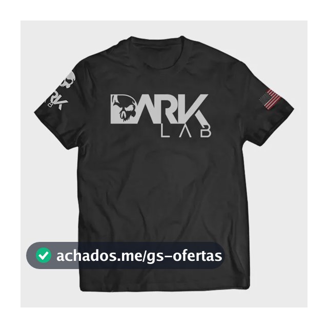 Camiseta Dry-fit  Preta Caveira Unisex Dark Lab