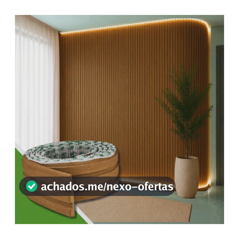 Painel Madeira Ripado Laminado Linha Madeto – 10m | Cor Cinamomo – Meu Rodapé