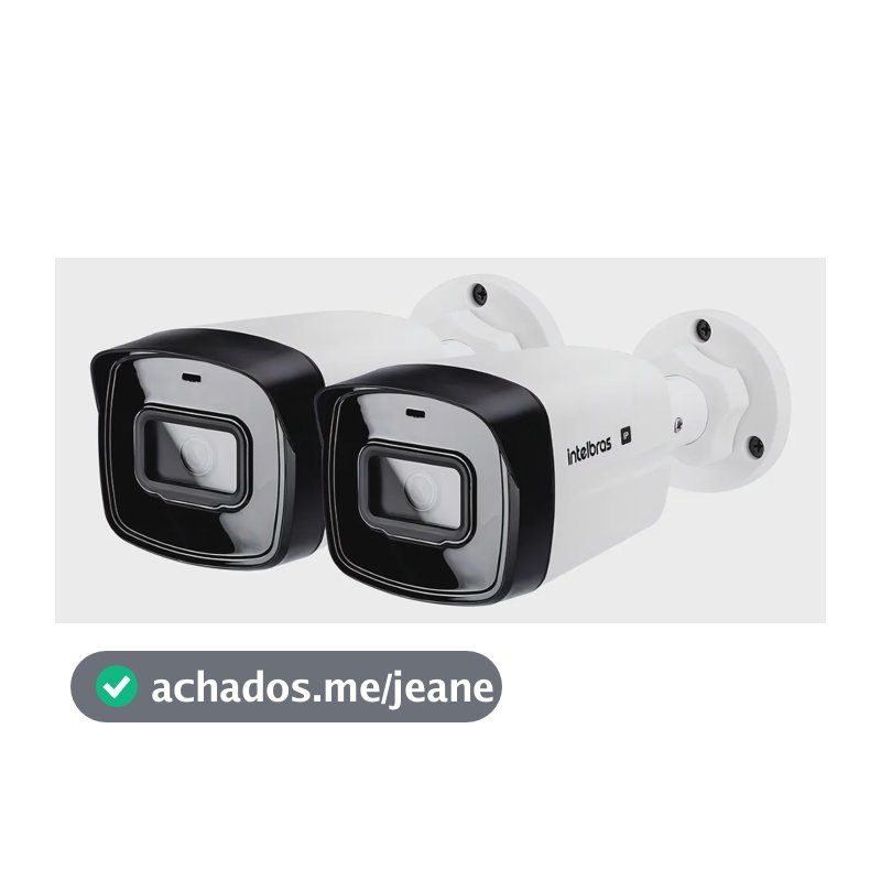 Kit 02 Câmeras Poe Vipc 1230 Bullet G2 Intelbras Cor Branco