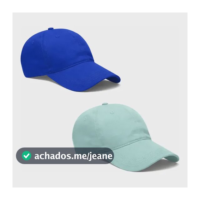 Kit 2 Boné Masculino Algodão Liso Regulador Fivela Aba Curva