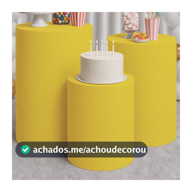 Kit Trio De Capa De Cilindro Festa Veste Fácil Várias Cores