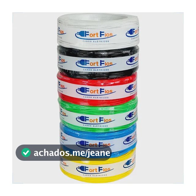 Fio Elétrico 1,5mm Cabo Flexível 1 5mm Rolo 50m Metros 750v