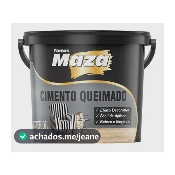 Revestimento Fosco Tintas Maza Cimento Queimado Cinza 5.6kg Interno/Externo