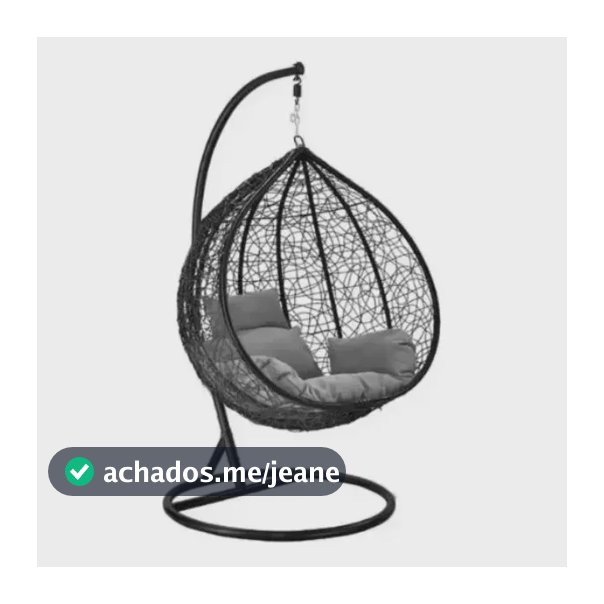Cadeira Balanço Suspensa Design Italiano Suporte Jardim