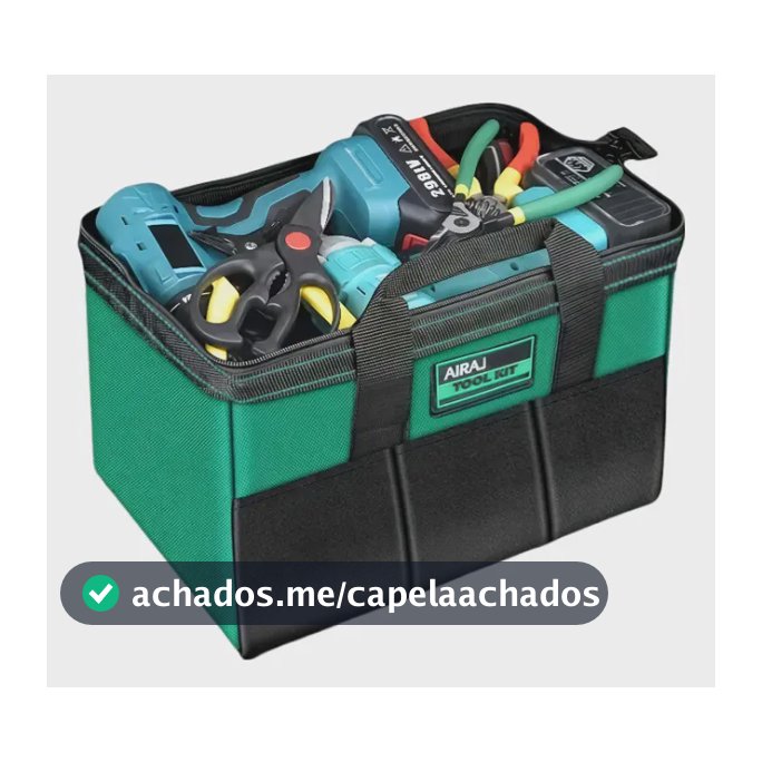 Bolsa De Ferramentas De Lona Grossa, Resistente E Durável Verde