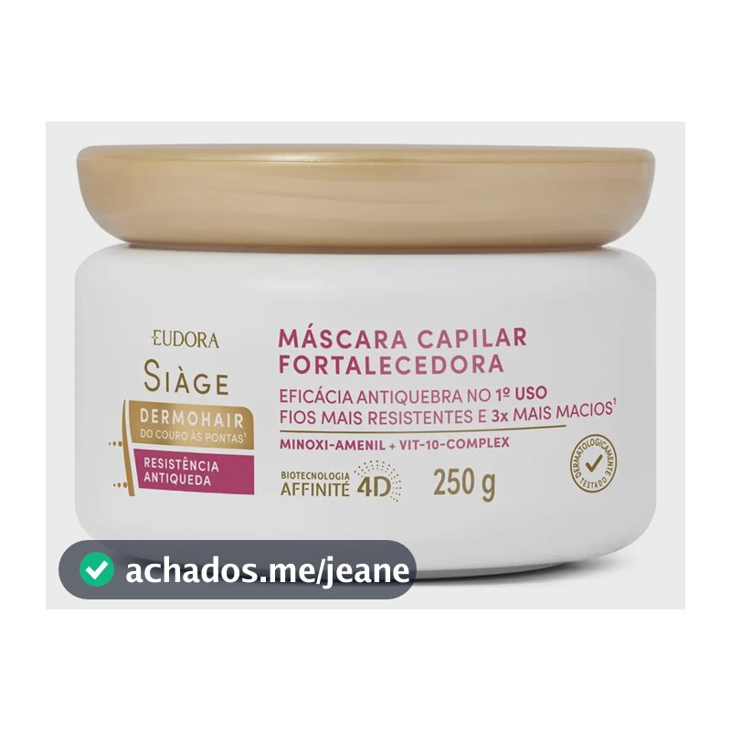 Siàge Dermo Hair Máscara Fortalecedora Antiqueda 250g