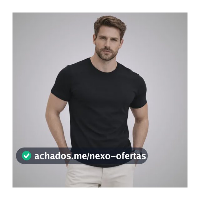 Camiseta Algodão Egípcio Original C/ Elastano Lisa Masculina