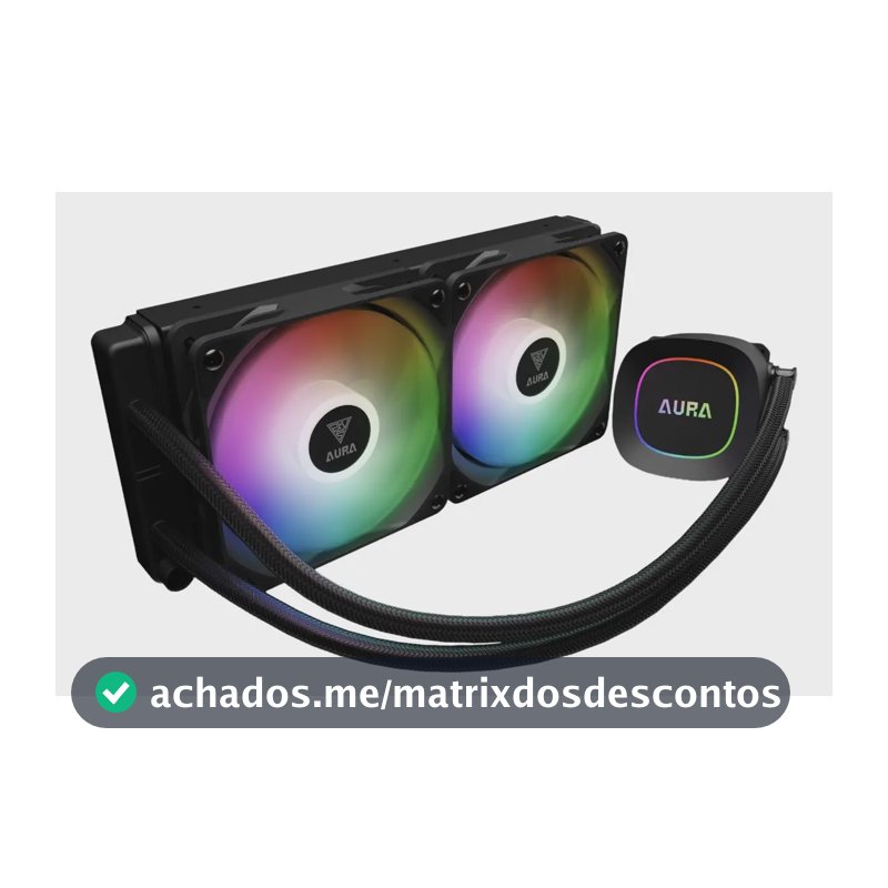 Water Cooler Gl240 Lite Aura Argb Preto Gamdias Preto