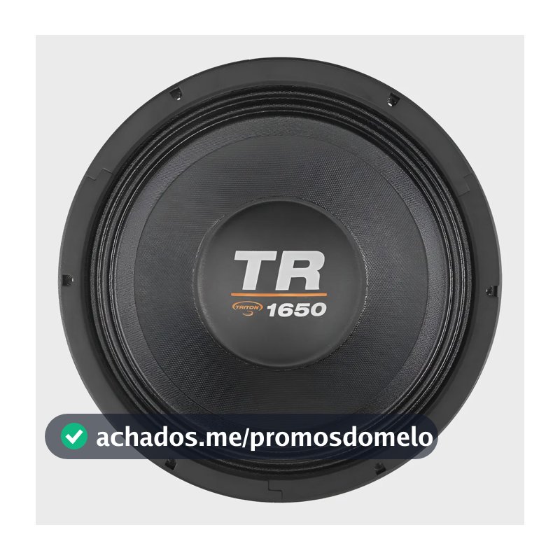 Alto Falante Woofer Triton Tr1650 12  1650w Rms 8 Ohms Preto