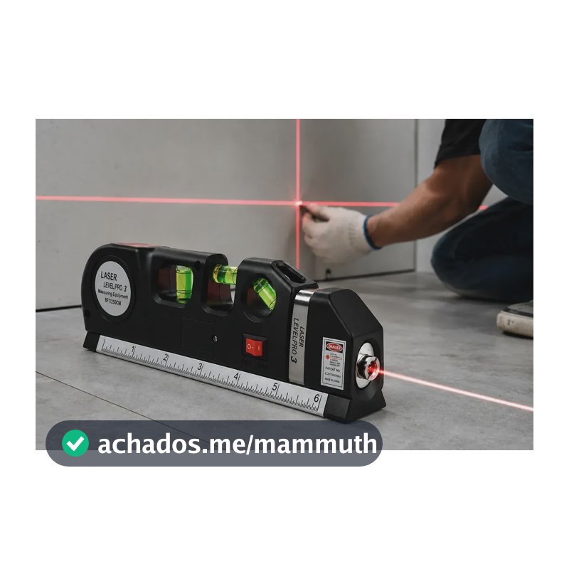 Trena Nivel A Laser Alta Precisão Com Regua Profissional