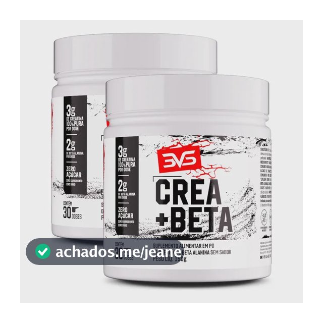 2 Unidades Da Creatina + Beta Alanina Fórmula Avançada  Sem Sabor