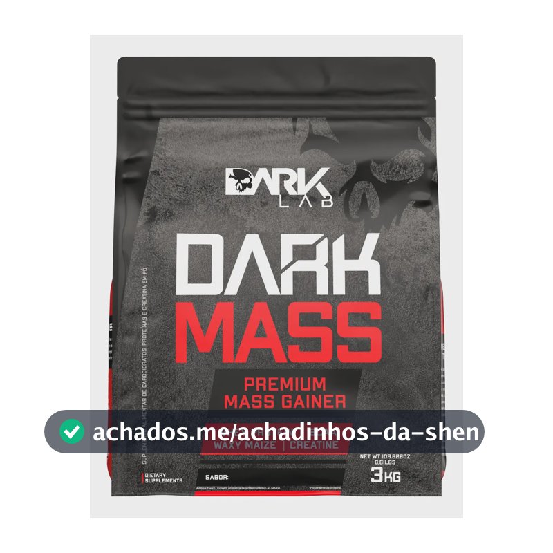 Suplemento em pó Dark Lab Carboidratos Dark Mass 3kg sabor Baunilha x 3kg