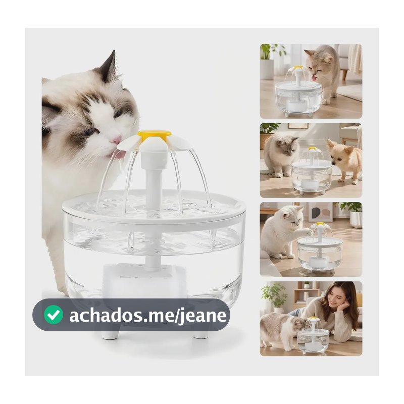 Bebedouro Fonte Automática MIW Para Gatos Cães Pet 1,5 Litros Com Filtro Purificador Silenciosa USB Dispensador Chafariz De Água Higiênico