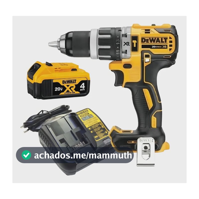 Furadeira Parafusadeira Imp. A Bateria 4ah Dcd796 Dewalt Cor Amarelo