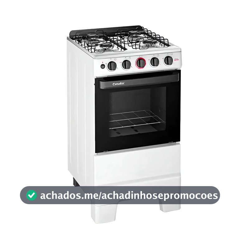 Fogão Esmaltec Ideal Pop 4 Bocas Acendimento Manual Cor Branco