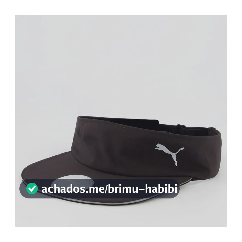 Viseira Puma Running Preta Preto Único -