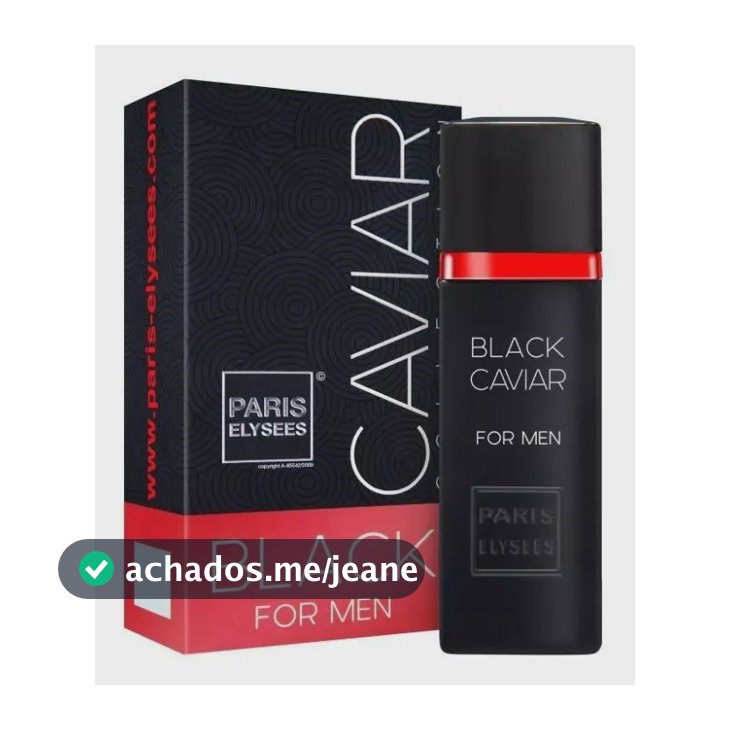 Perfume Black Caviar Paris Elysees Masculino Intense 100ml
