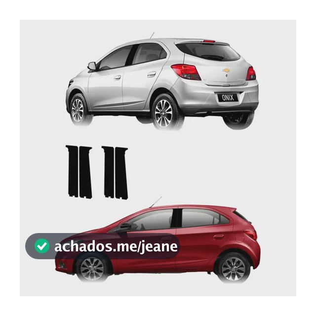 Colunas Chevrolet Onix E Prisma Kit Adesivos 4 Portas