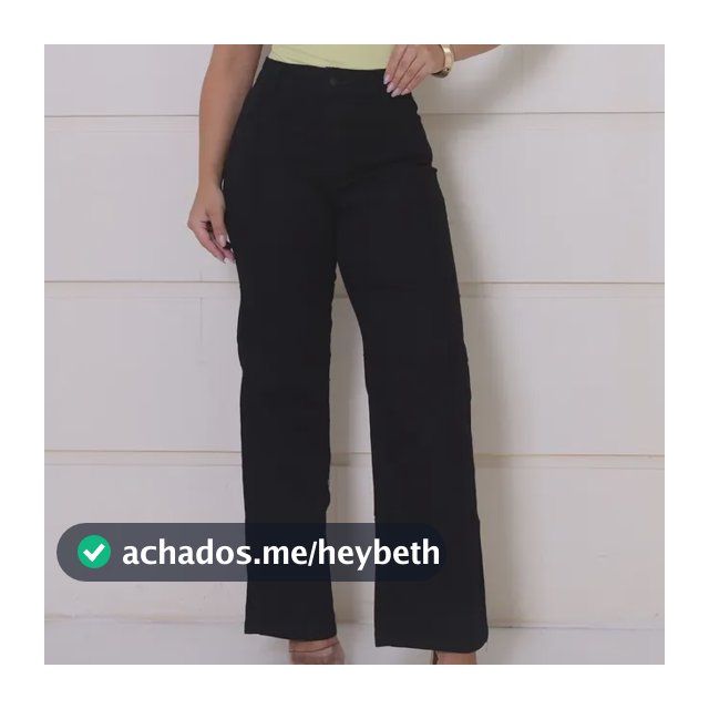 Calça Jeans Feminina Wide Leg Pantalona Cintura Alta Inverno