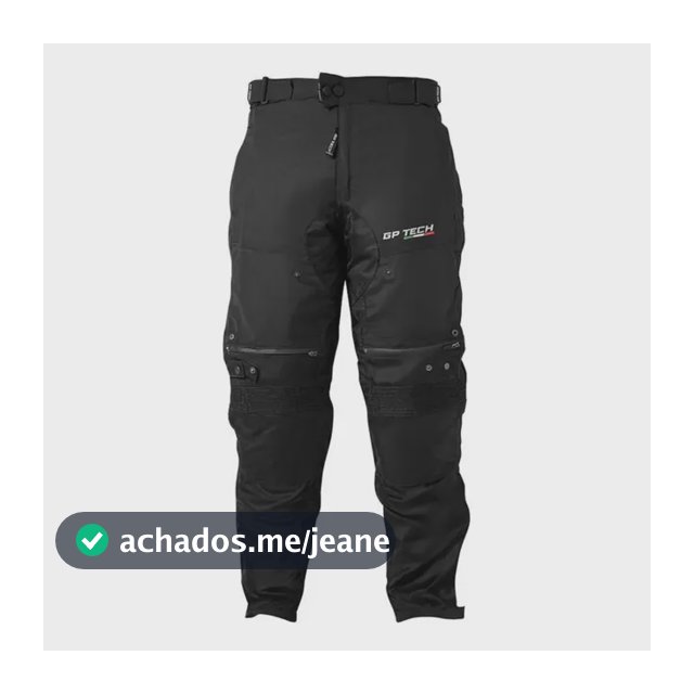 Calça Motociclista Gp Tech Wighway Proteção Entradas De Ar
