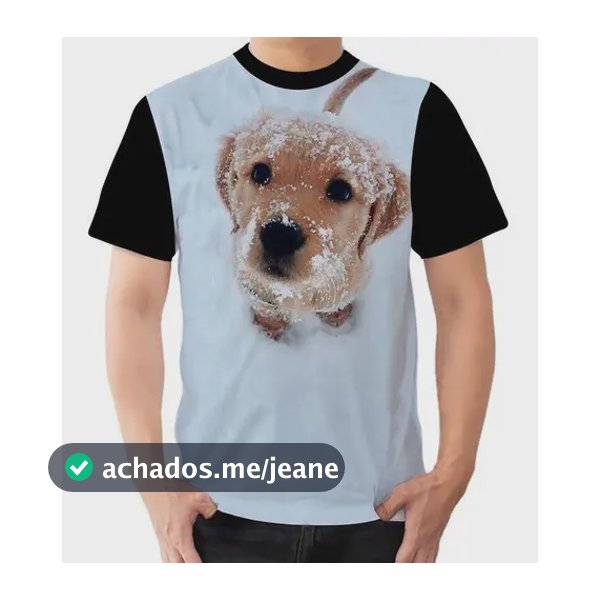 Camiseta Camisa Personalizada Cachorro Animal Estampa 7 Preto V- Xg
