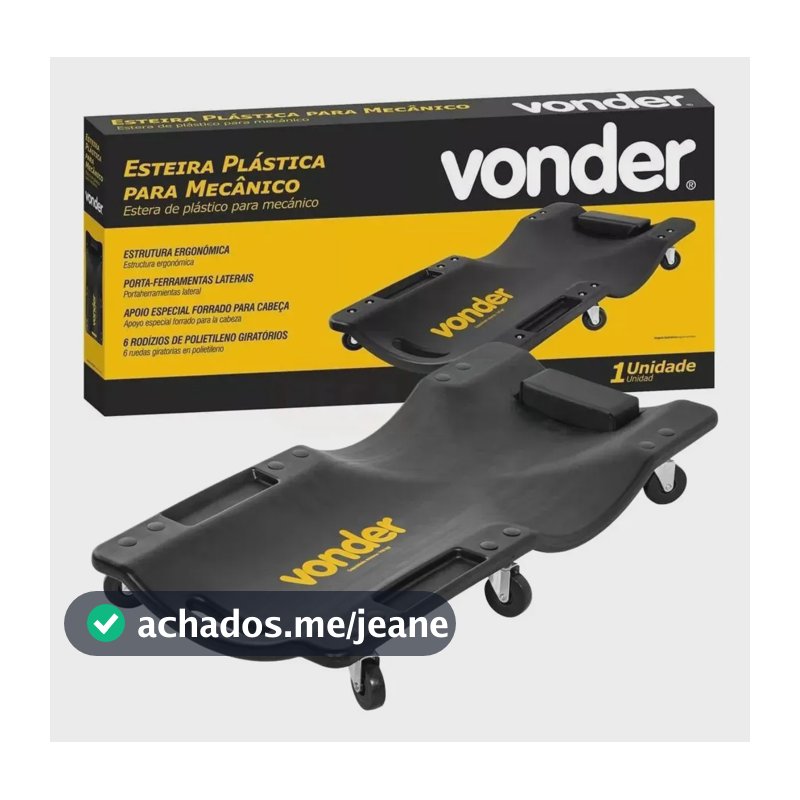 Esteira Plástica Profissional Para Mecânico 150kg - Vonder