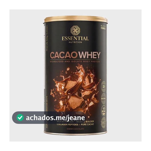 Whey protein Essential Cacao 450 Gr Hidrolisado em pó x 450g