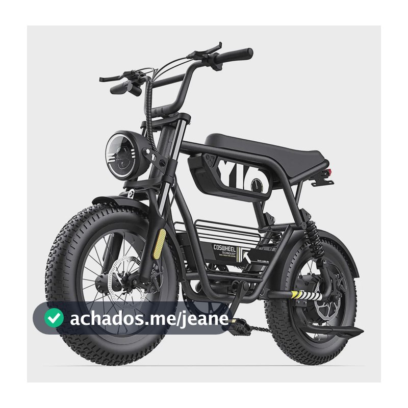 Coswheel Bicicleta Elétrica Y16 1000w 15ah 45km/h 84km De Autonomia Dupla Suspensão