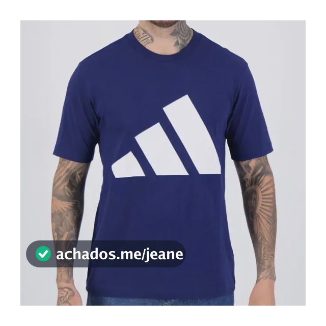 Camiseta adidas Big Logo Marinho