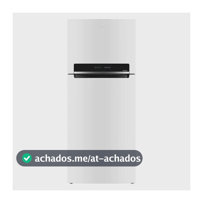 Geladeira Frost Free Midea 473 Litros MDRT611EVA011 Duplex Inverter Turbo Freezer Branca