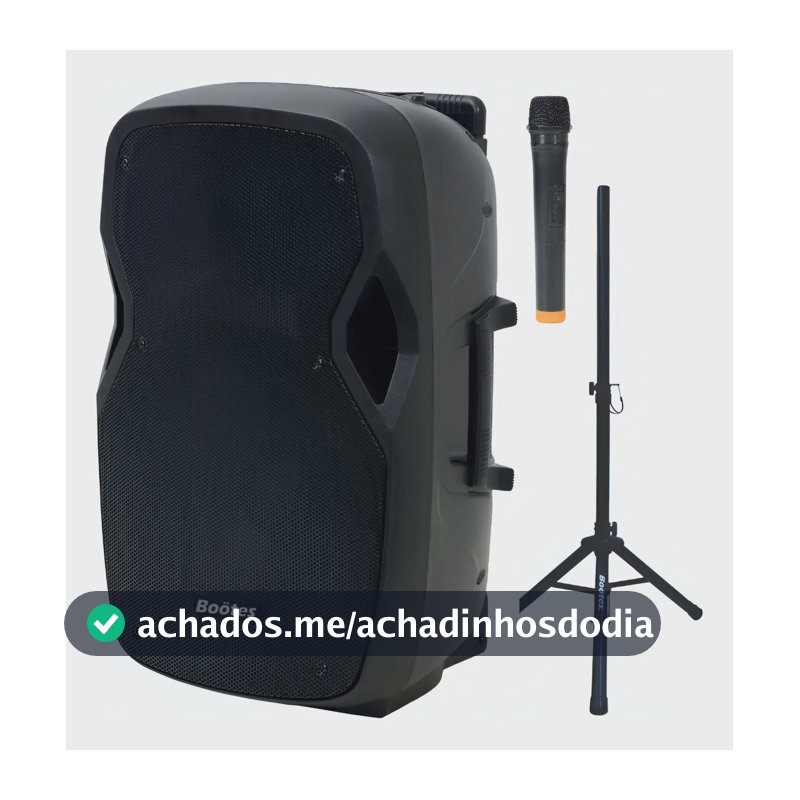 Caixa Ativa Com Bateria Bootes 15 Polegadas Bda1500b 600w