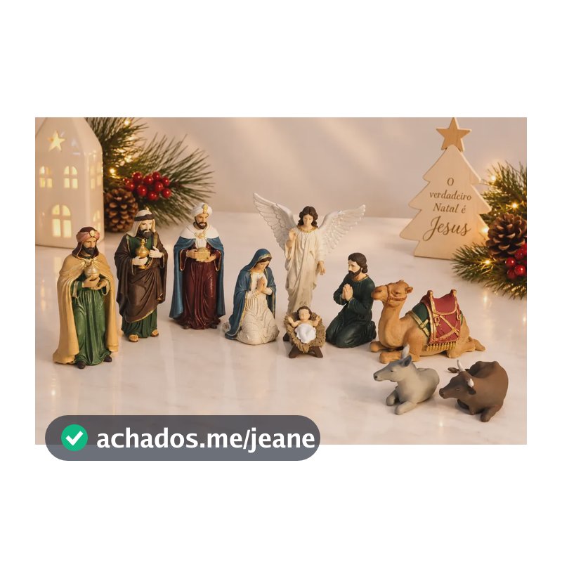 Presépio De Natal Impressão 3d 10 Peças Pintado A Mão