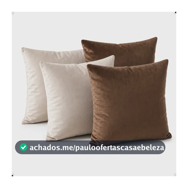 Conjunto 4 Capas Para Almofada 2 Beges + 2 Marrom Suede 45x45 Aveludadas Macias Zíper Invisível Decorativas Para Sofá Sala Quarto