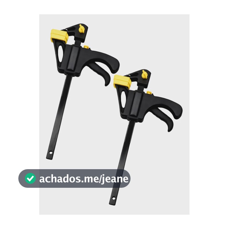 2 Grampo Sargento 6'' De Aperto Rápido Profissional