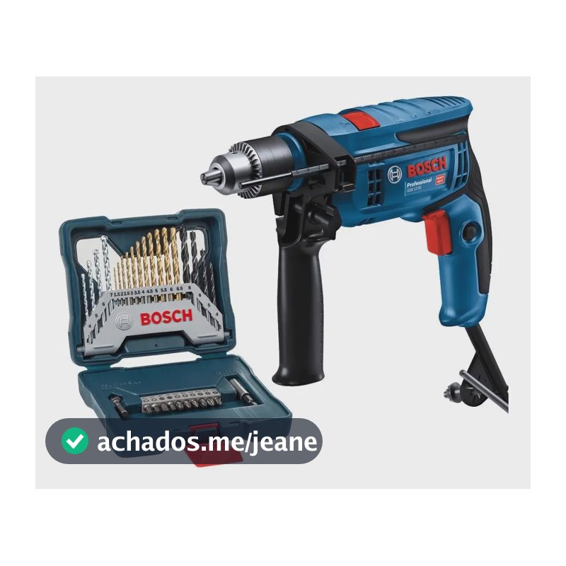 Furadeira De Impacto 13 Re Com Estojo 30 Peças Bosch