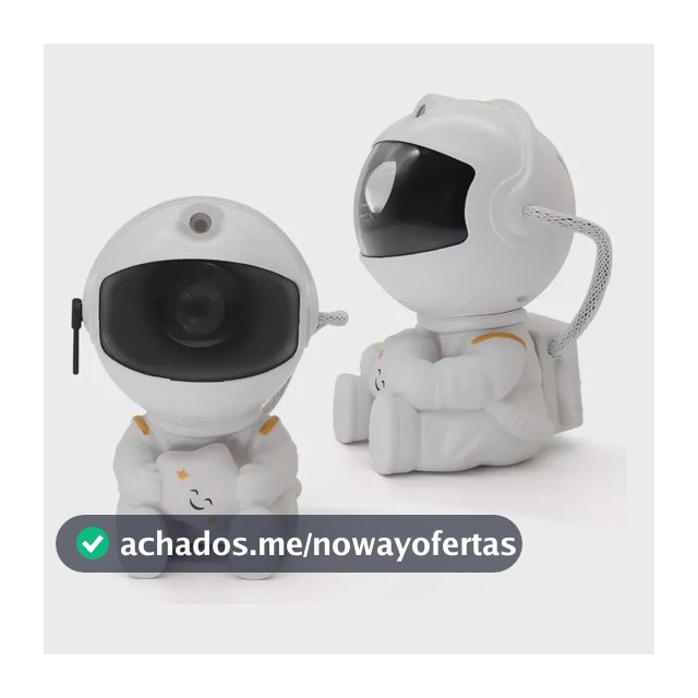 Astronauta de Galáxia e Estrelas LED Com Controle Remoto USB
