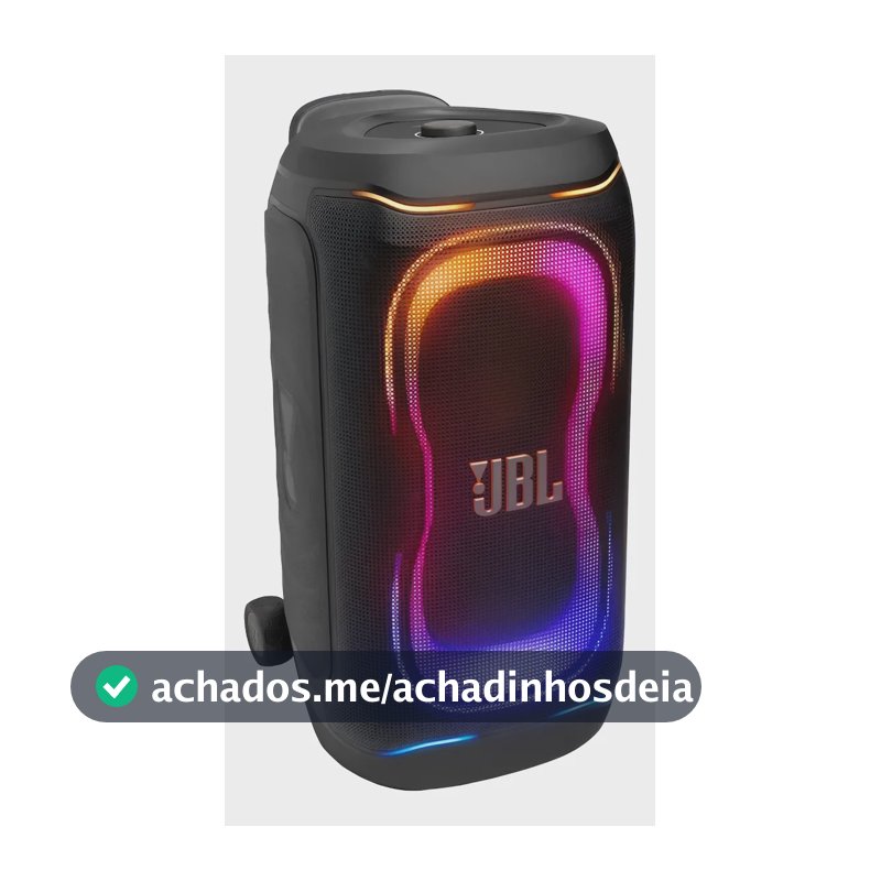 Caixa De Som Jbl Partybox 330 280w Rms Luzes Rgb Bateria 18h Preto Bivolt
