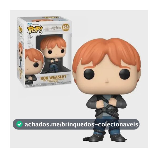 Boneco Funko Pop Ron Weasley 134 Harry Potter Funko
