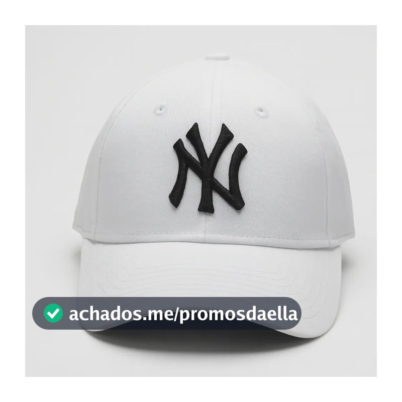 Boné Ny New York Masculino Feminino Unissex Fitão Blogueira Cor Branco E Preto Tamanho Un