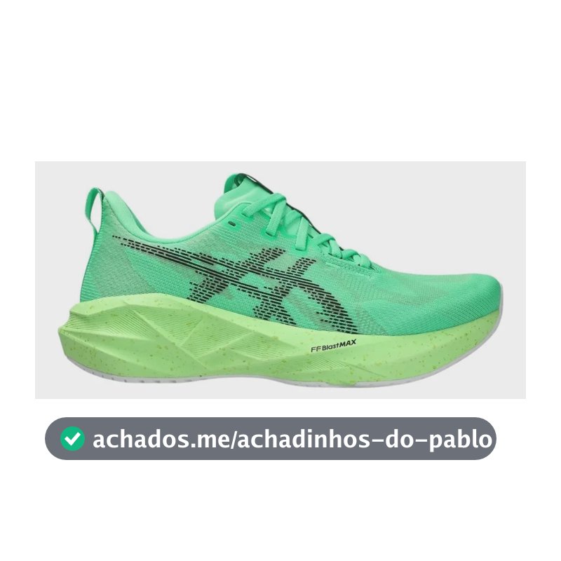 Tênis Asics Novablast 5 Masculino Verde Liso 40 Br