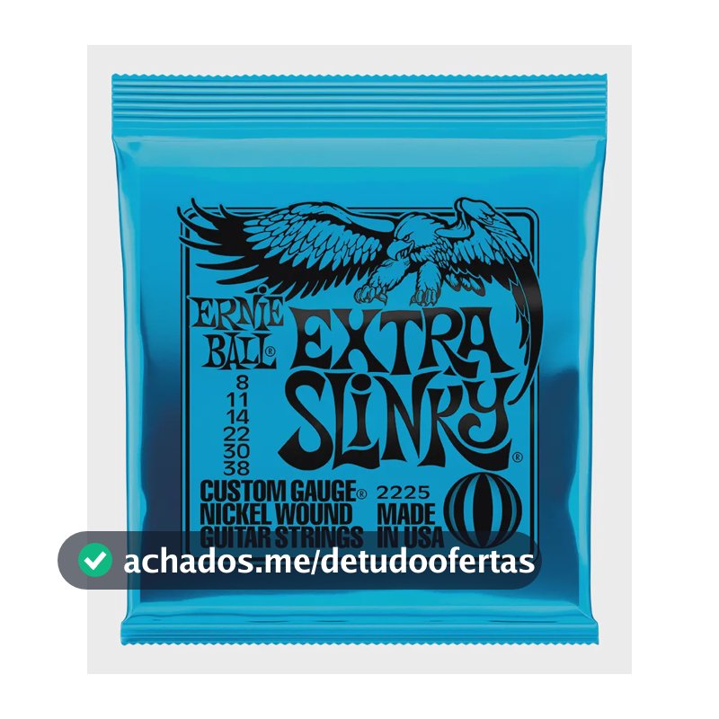 Encordoamento Ernie Ball 08 - 38 Extra Slinky 2225