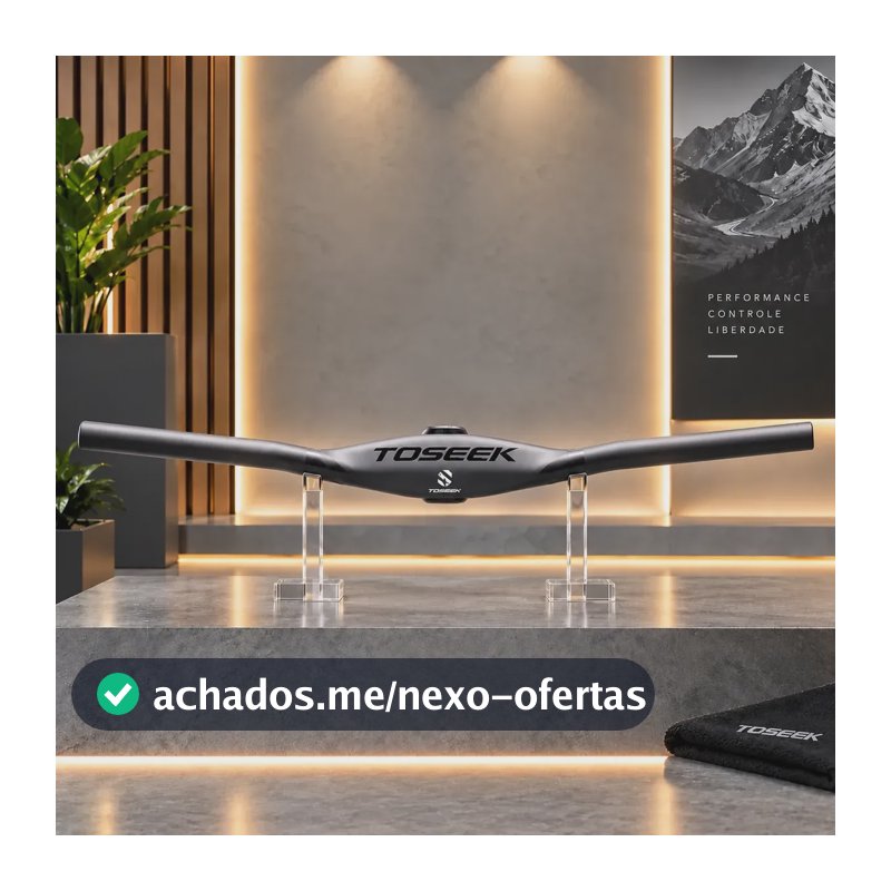 Guidão Fibra De Carbono Toseek Com Mesa Integrada Super Leve 720/70