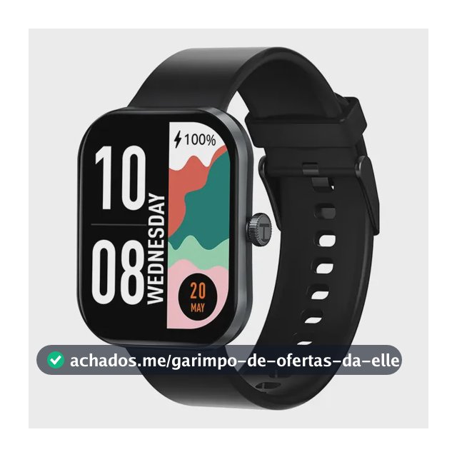 Relógio Inteligente Haylou S6 2.01 Preto Sport Ip68