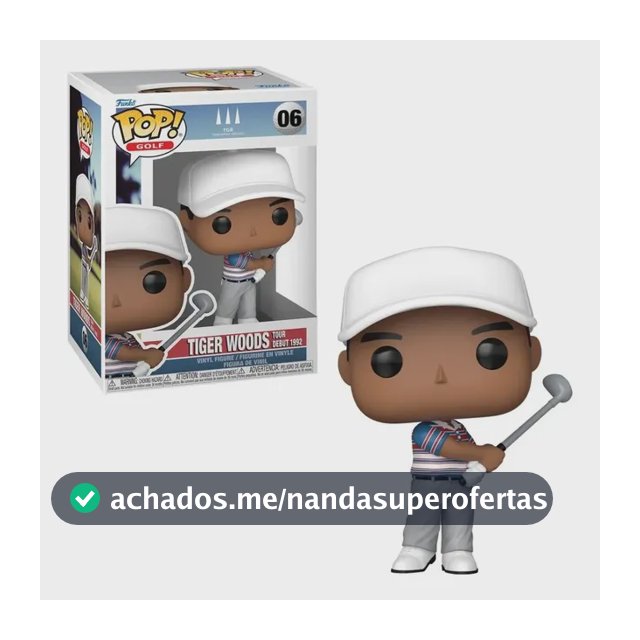 Boneco Funko Pop! Golf Tiger Woods Estreia No Tour 1992